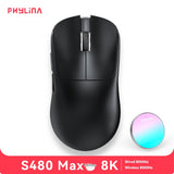 PHYLINA S480 Esports Gaming Mouse wireless 8K PAW3950 PAW3395 Lightweight