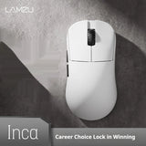 LAMZU INCA Gaming-Maus, kabellos, 8k-Abfragerate, Pixart 3950-Sensor, Dual-Modus, leicht 