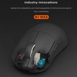 Darmoshark N7/N7 MAX Wireless Gaming Mouse Double 8K PAW3950 Sensor 30000DPI Ergonomic