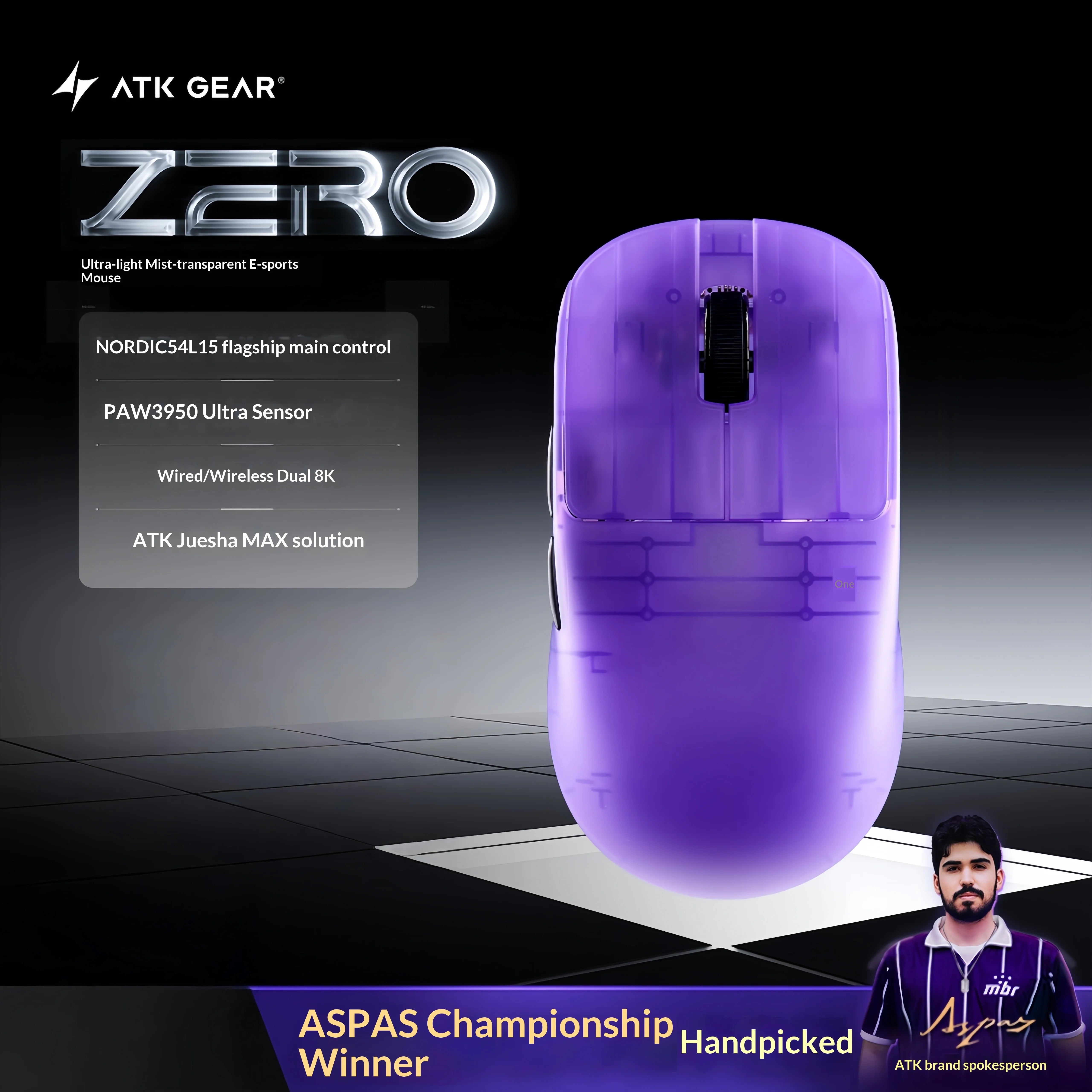 ATK Blazing Sky ZERO Ultralight Wireless Gaming Mouse – Minixpc ATK Blazing Sky ZERO Ultralight Wireless Gaming Mouse – Minixpc