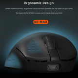 Darmoshark N7/N7 MAX Wireless Gaming Mouse Double 8K PAW3950 Sensor 30000DPI Ergonomic