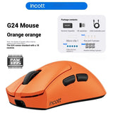 Incott G24 Pro Kabellose Gaming-Maus mit Dual-Modus, 8k Paw3950-Sensor, schnelle Aufladung 