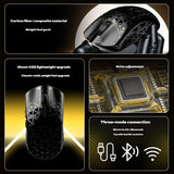 Ipi Float 18/88 Wireless gaming Mouse Dual 8khz Mode Carbon Fiber Paw3395 26Kdpi