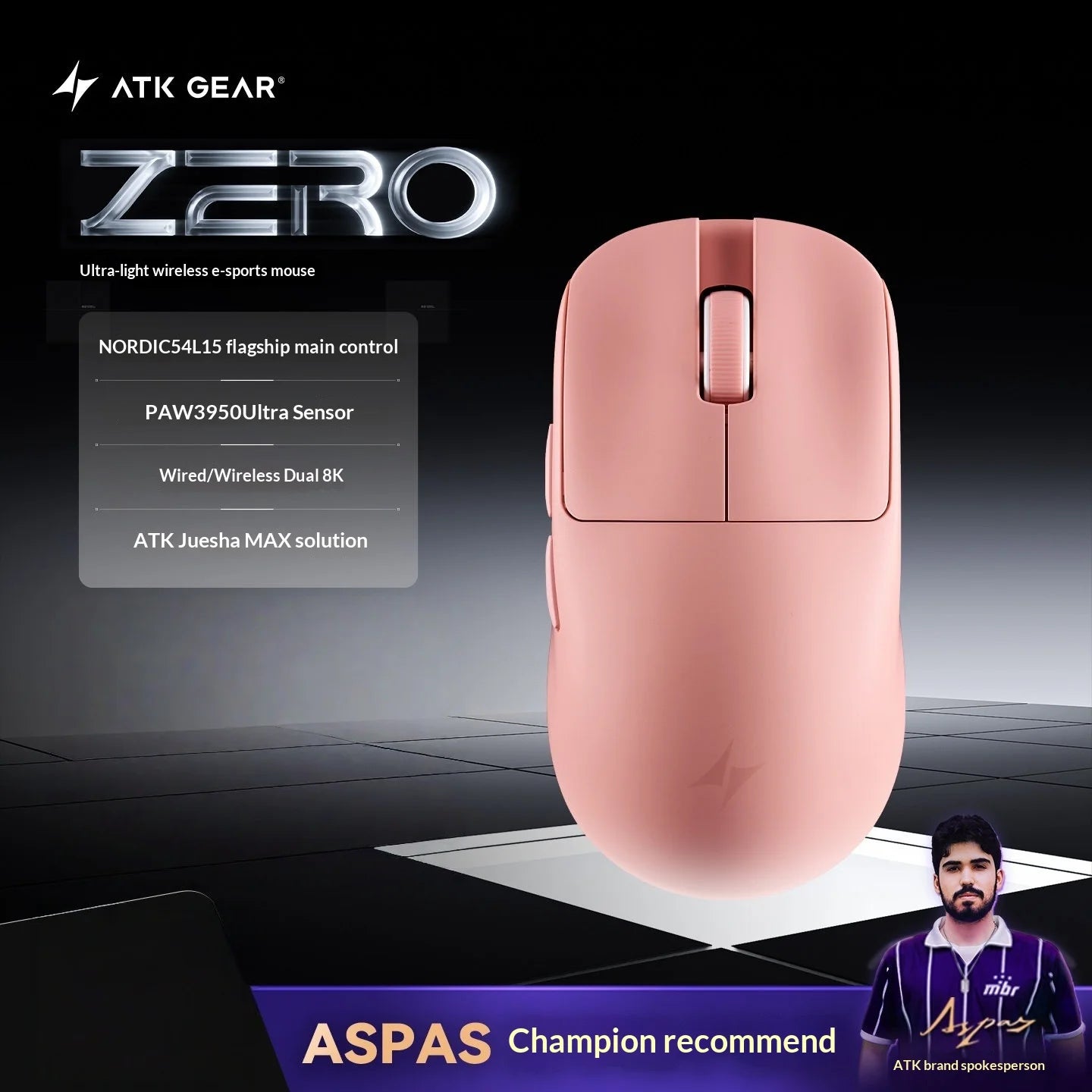 ATK Blazing Sky ZERO Ultralight Wireless Gaming Mouse – Minixpc ATK Blazing Sky ZERO Ultralight Wireless Gaming Mouse – Minixpc