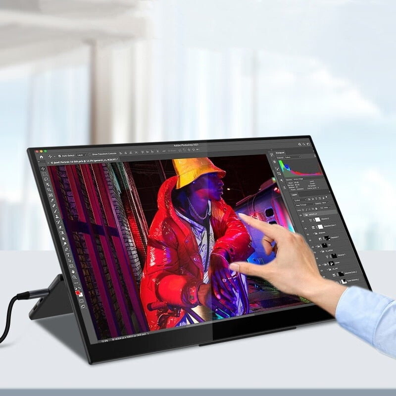 Sculptor 15.6inch Monitor 4K Portable Touch Screen 100%Adobe RGB UHD Speakers Game Display