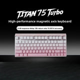 MADLIONS TITAN75 Turbo Magnetic Switch Gaming Keyboard Hot Swappable PBT Keycaps 8K