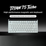 MADLIONS TITAN75 Turbo Magnetic Switch Gaming Keyboard Hot Swappable PBT Keycaps 8K