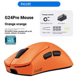 Incott G24 Pro Kabellose Gaming-Maus mit Dual-Modus, 8k Paw3950-Sensor, schnelle Aufladung 