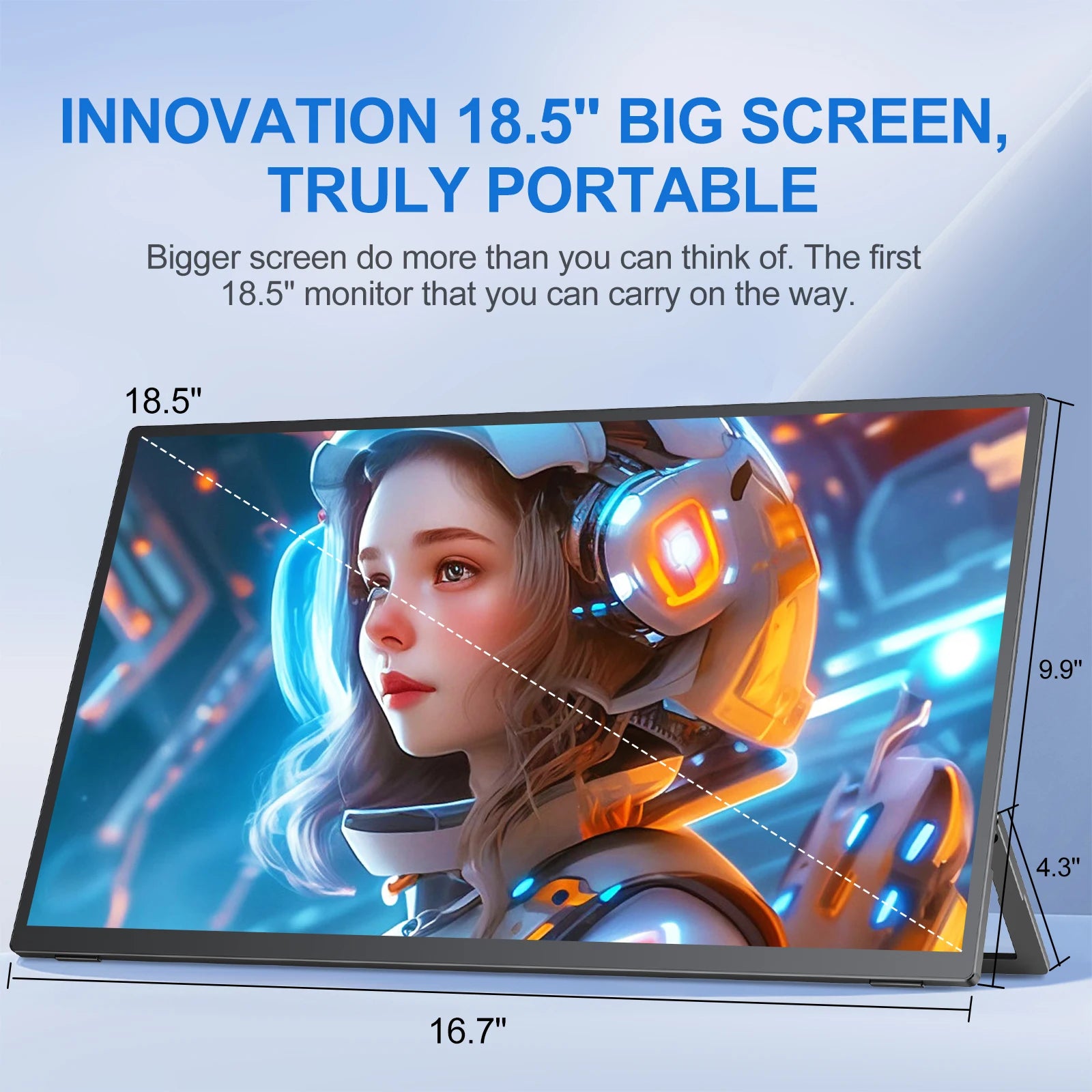 UPERFECTPortableMonitor18.5インチ120㎐?60Hz? UPERFECT 18.5'' Portable Touchscreen 120hz Monitor 1080P