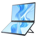 UPERFECT UStation Δ 15.6" Folding Monitor Dual Portable Display Bult-in Stand VESA OSD Menu Freely Adjust Screen For Laptop PC