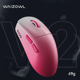 Waizowl Ogm Pro V2 Gaming Mouse 8k 2.4G Wireless Bluetooth 3 Mode Lightweight Paw3950 32000dpi