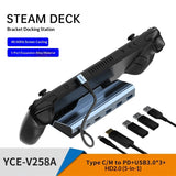 Gaming Dock with Stand for Steam Deck, ROG Ally & Switch 4K HDMI Hub for Handhelds