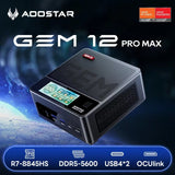 AOOSTAR GEM12 PRO MAX Mini PC Ryzen 7 8845HS, 2 USB4/ 2 DDR5/ 2 SSD/2 2.5G LAN with OCuiLink/HDMI/DP