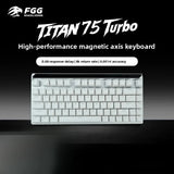 MADLIONS TITAN75 Turbo Magnetic Switch Gaming Keyboard Hot Swappable PBT Keycaps 8K