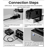 AOOSTAR AG01/ AG02 EGPU Dock with OCulink Port Built-in Huntkey 400W Power Supply Supports TGX interface hot-swap