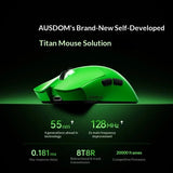 AUSDOM G06 Wireless Gaming Mouse DUAL Mode PAW 3955 128MHz