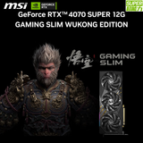 MSI GeForce RTX 4070 SUPER 12G GAMING SLIM WUKONG EDITION Graphics Card GDDR6X 12GB Video Cards GPU 192bit