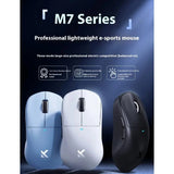 MCHOSE M7/M7 Pro Kabellose Gaming-Maus PAW3395 2,4 g Bluetooth 8K Drei-Modus Ergonomisches Design 56 g 