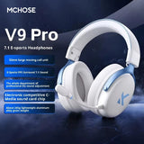 MCHOSE V9 Gaming Headphone V9Pro 2.4g Wireless Low Latency e-Sport Special 7.1 Channel 2000mAh Long Life Battery ENC Mic 275g