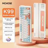 Mchose K99 Mechanische Tastatur Anpassung Gaske Drahtlose Bluetooth Tri Modus E-Sport 