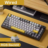 AJAZZ AK820/AK820Pro Mechanische Tastatur TFT-Bildschirm Multifunktionsknopf Gaming-Tastatur Kabelgebunden/2,4 GHz/BT Connect 