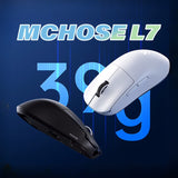 MCHOSE L7 Angepasst Gaming Maus 8K Abfrage Rate Mit 8K Dongle Leichte 2,4g BT Drei modus Wireless 39g Niedrige Latenz 