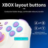 ANBERNIC RG P01 Gamepad Kabelgebundener drahtloser Bluetooth RGB Hall-Effekt-Joystick XBOX-Gamecontroller für PC Android IOS Steam 