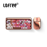 LOFREE DOT “Blossom” Mechanical Keyboard Rose Gold Bloom Version Tea Shaft Wireless 5.1 Bluetooth