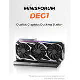 MINISFORUM DEG1 eGPU Dock RTX 4090/RX 7900 XTX Support, OCuLink Interface, ATX/SFX PSU Compatible