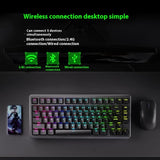 ANTGAMER AGK75 Mechanical Keyboard Magnetic Switch Three Mode Wireless 81 Keys RGB Hot Swap Gasket