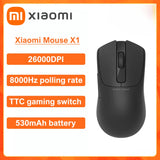 Xiaomi Gaming-Maus X1, kabelgebunden und kabellos, 2,4 G TTC Gaming-Mikroschalter, 8000 Hz, 26000 DPI-Auflösung, 530 mAh, 65 g leicht