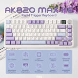 AJAZZ Ak820max Mechanical Keyboard Side Carved Gasket 75 Keys E-sports Keyboard Customize