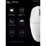 Zaopin Z1 Pro Mouse Wireless Ultralight Gaming 1/4k Paw3395 Mouse For Laptop Pc Gamer