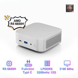 Mini PC IT12M 1215U/6600H WIFI6 Windows 11 Ultra Small Pocket Computer Dual SSD Function Type-C 4K 60Hz RGB Output