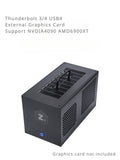 Mini egpu thunderbolt 3/4 USB4 box Externe Grafikkarte Unterstützung notebook Für 4090 6900XT 