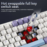 AJAZZ AK980 V2 Wired Mechanical Keyboard Three-mode Hot-swappable