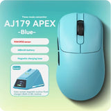 AJAZZ AJ179 PRO PAW3395 8K Wireless Gaming Mouse with RGB Charging Base 26000DPI Lightweight Ergonomic 58g