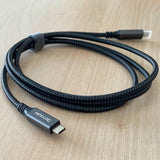MINIXPC USB C to USB C 3.2 Cable (4.92ft1=1.5m/100W/20Gbps), USB C 3.2 Gen 2×2 Cable for HDR Video Output, PD Fast Charging Compatible with MacBook Air Pro Yoga 27 Dell LG 4K 2K Type C Display Monitor