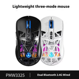 Yindiao G17 Mouse Bluetooth Wireless 3mode Paw3325 Light Weight 10000dpi