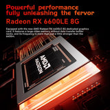 AOOSTAR GODX AMD Ryzen 9 6900HX Mini-PC AMD Radeon RX 6600LE Dedizierte Karte DDR5 PCIe4.0 WIFI AX210 2,5G Lan 