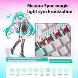 ASUS TUF X Hatsune Miku TX98 Wired Gaming Keyboard IP57 Water/Dust Resistant Gasket-mounted Design, RGB Mechanical Switches, Per-Key Lighting