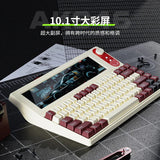 AJAZZ AKP846 Wired Mechanical keyboard with 10.1inch Touch Screen Hot Swap Gasket Structure