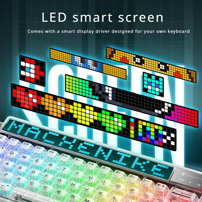 Machenike KT68 Wireless mechanical keyboard with LED Smart Screen Three-mode Connection
