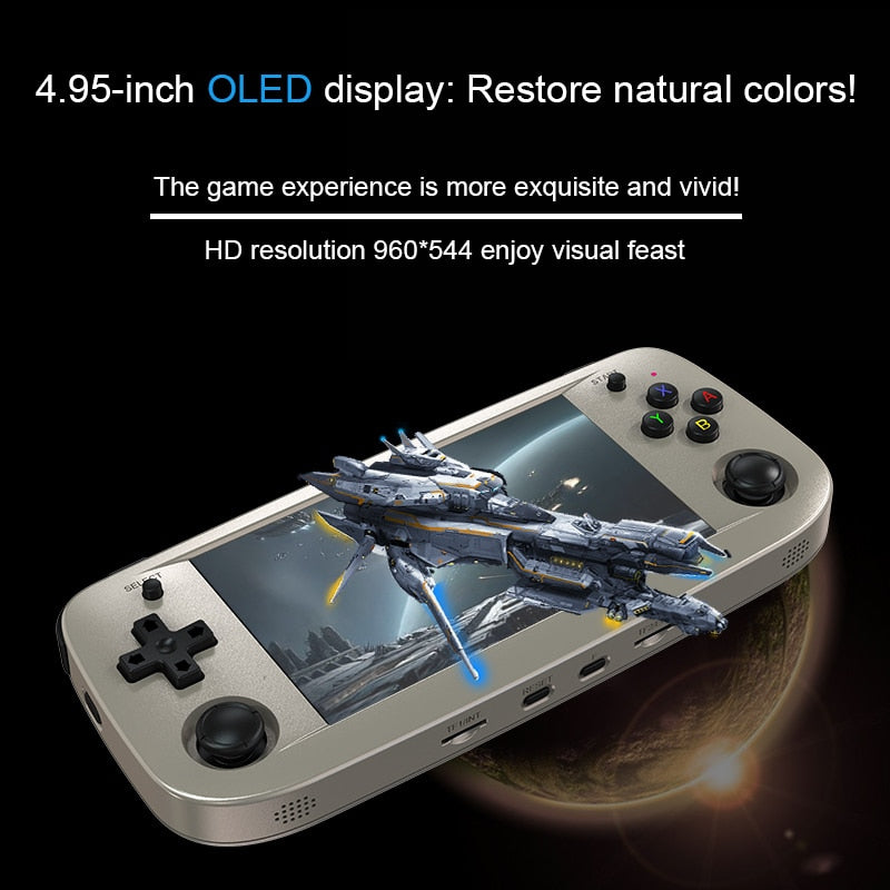 Anbernic RG503 Retro  Game Consoles 4.95'' OLED LINUX System Support PSP N64 GB GBA GBC DC 4000+
