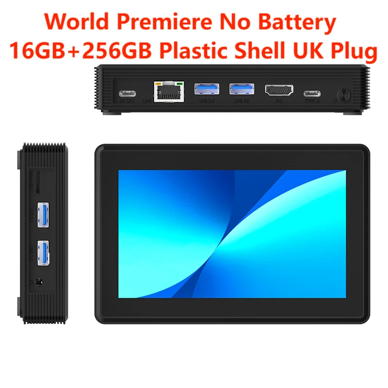 Higole 2 Pro Mini PC 5.5'' N5095  Windows 11 WiFi5 BT5.0 Touch Screen Tablet 2500mAh Desktop Industrial Computer
