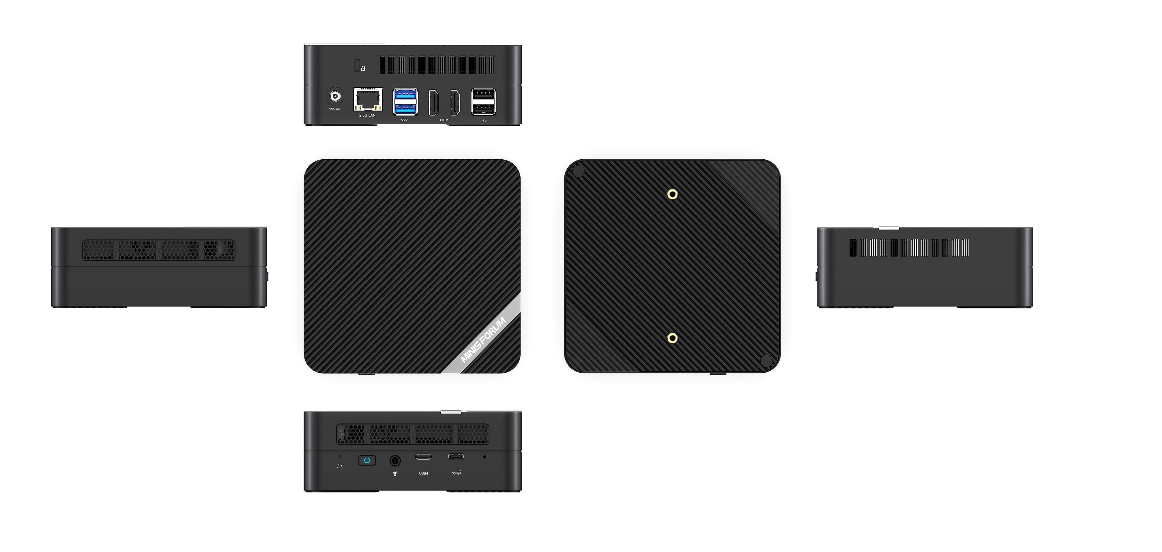 MINISFORUM UM773 Windows 11 Pro Mini PC AMD Ryzen 7 7735HS 8 Cores