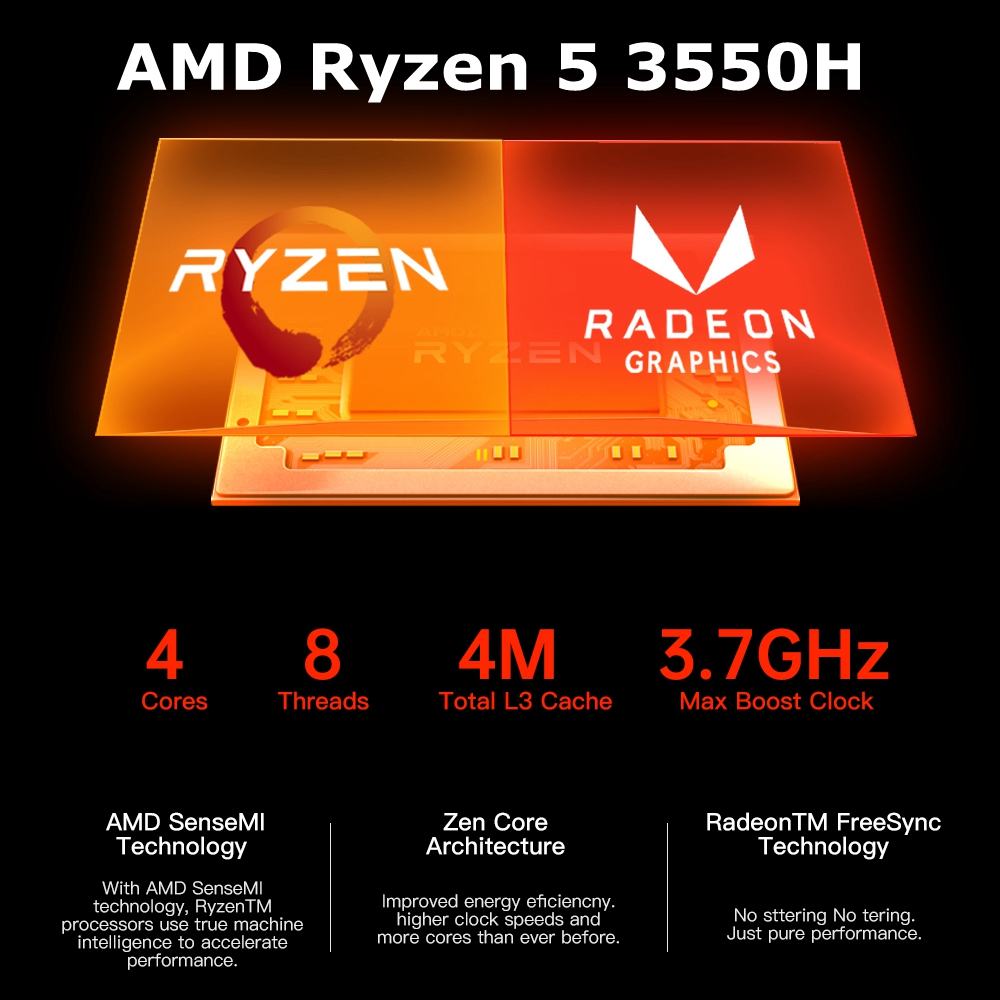 Ryzen 5 best sale 3550h 2.1 ghz