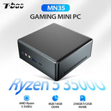T-bao MN35 MINI PC AMD Ryzen 5 3550H 16GB DDR4 512GB NVME SSD Windows 10 for Gamer Computer