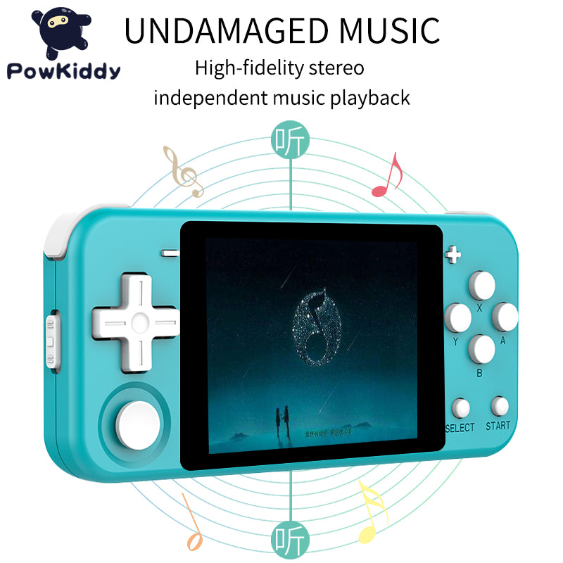 POWKIDDY Q90 Hot Sales Multi-Languages Handheld Game Console 3.0Inch IPS Screen Dual Open System Retro Gaming Players Kids Gifts