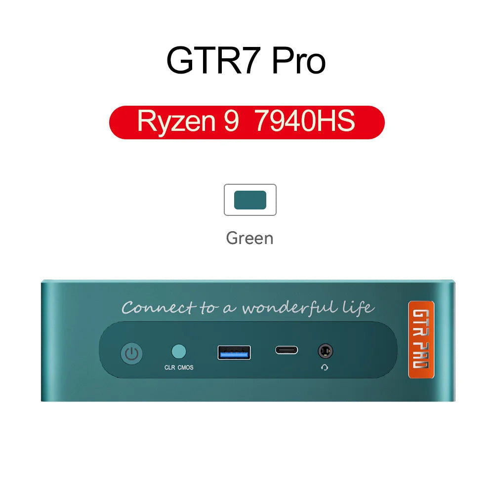 Beelink GTR7 GTR7 PRO Mini PC AMD Ryzen 9 7940HS Ryzen 7 7840HS RDNA 3 GPU Dual Channel DDR5